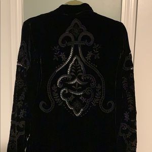 Johnny wass black velvet duster
